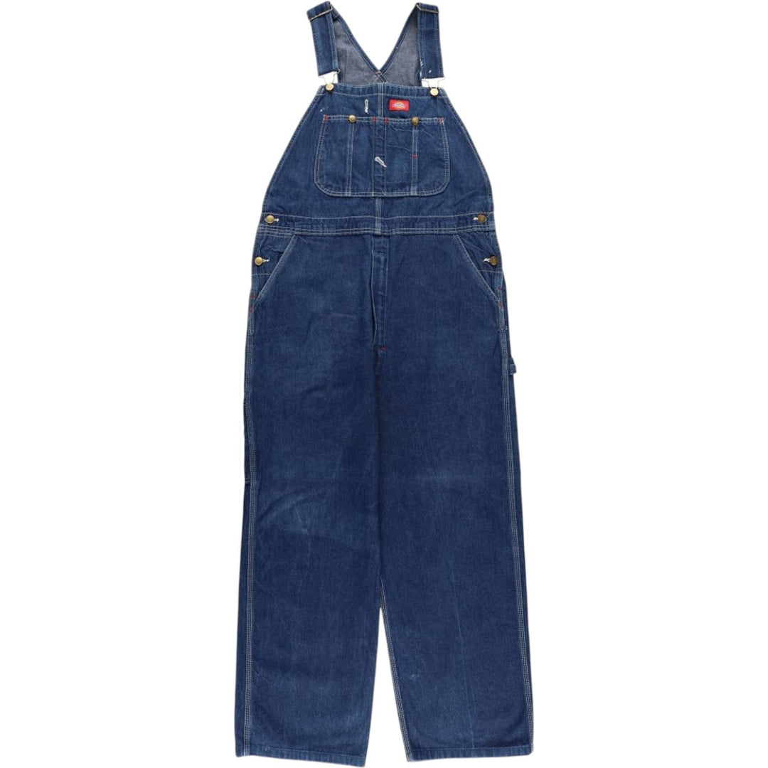Dickies denim overalls for men, equivalent to w37 cotton blue type Vintage Second Hand