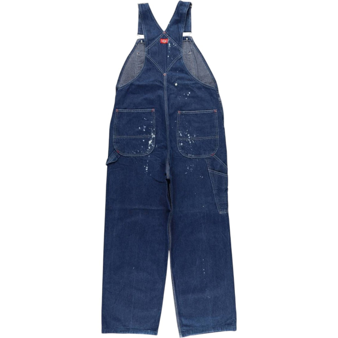 Dickies denim overalls for men, equivalent to w37 cotton blue type Vintage Second Hand