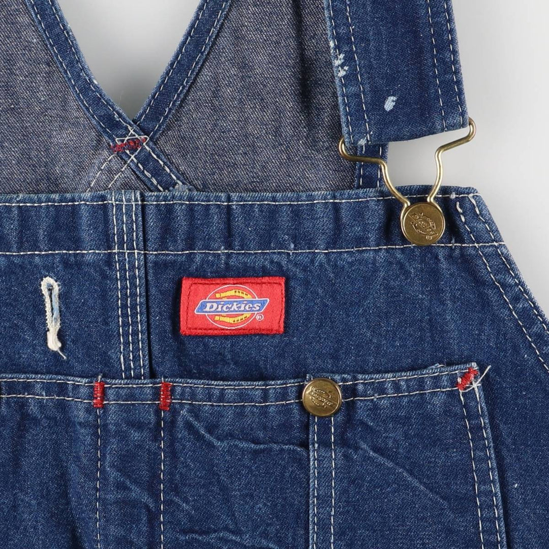 Dickies denim overalls for men, equivalent to w37 cotton blue type Vintage Second Hand