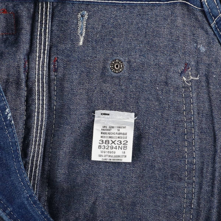 Dickies denim overalls for men, equivalent to w37 cotton blue type Vintage Second Hand