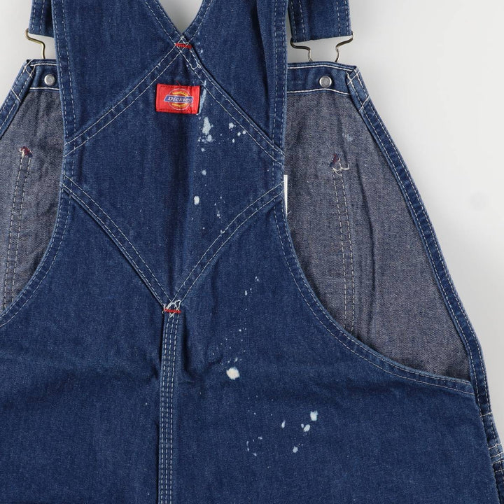 Dickies denim overalls for men, equivalent to w37 cotton blue type Vintage Second Hand