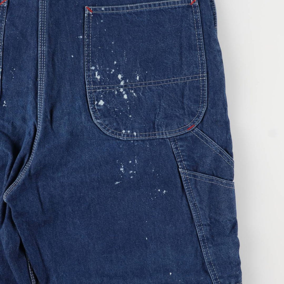 Dickies denim overalls for men, equivalent to w37 cotton blue type Vintage Second Hand