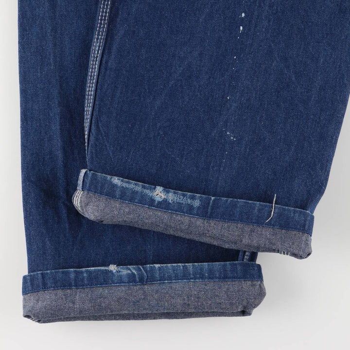 Dickies denim overalls for men, equivalent to w37 cotton blue type Vintage Second Hand
