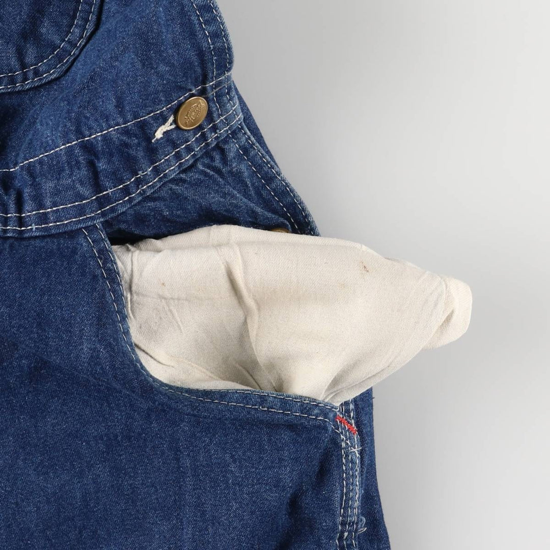 Dickies denim overalls for men, equivalent to w37 cotton blue type Vintage Second Hand
