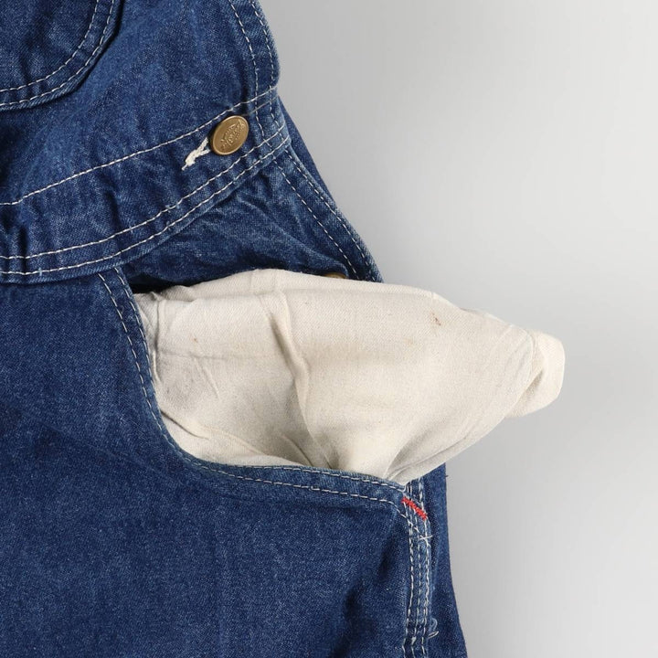 Dickies denim overalls for men, equivalent to w37 cotton blue type Vintage Second Hand