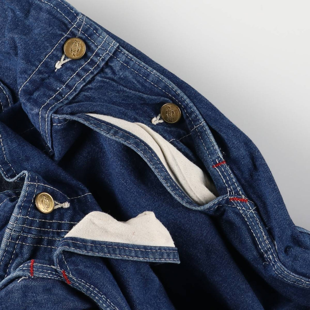 Dickies denim overalls for men, equivalent to w37 cotton blue type Vintage Second Hand
