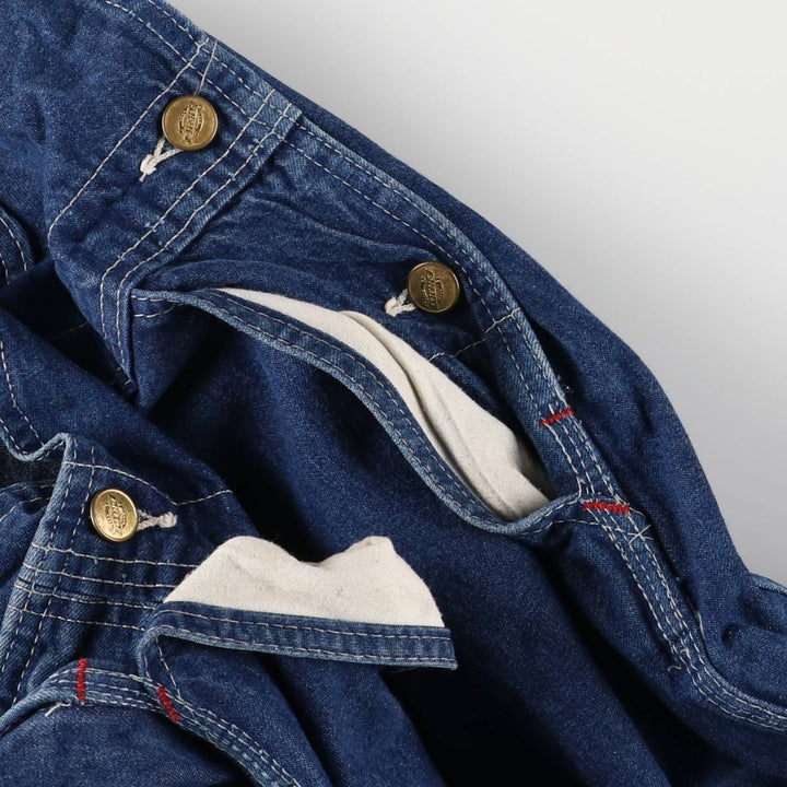 Dickies denim overalls for men, equivalent to w37 cotton blue type Vintage Second Hand