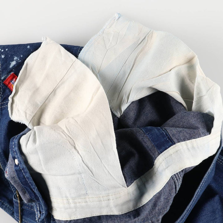 Dickies denim overalls for men, equivalent to w37 cotton blue type Vintage Second Hand