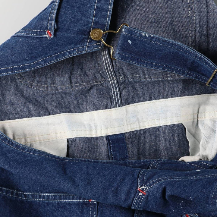 Dickies denim overalls for men, equivalent to w37 cotton blue type Vintage Second Hand