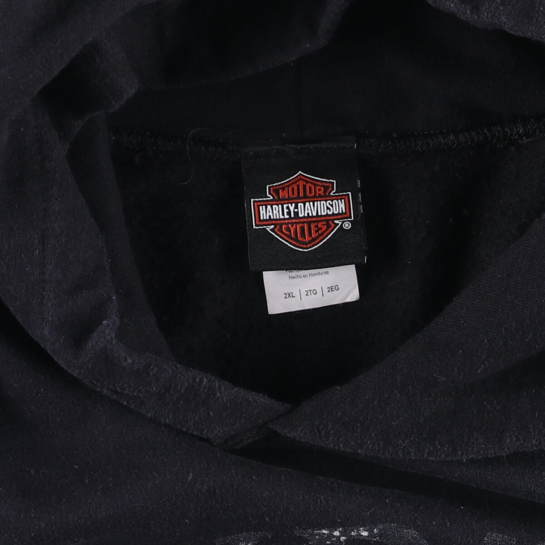 Harley-Davidson Sweatshirt Pullover Hoodie Men's XXL cotton black type Vintage Second Hand