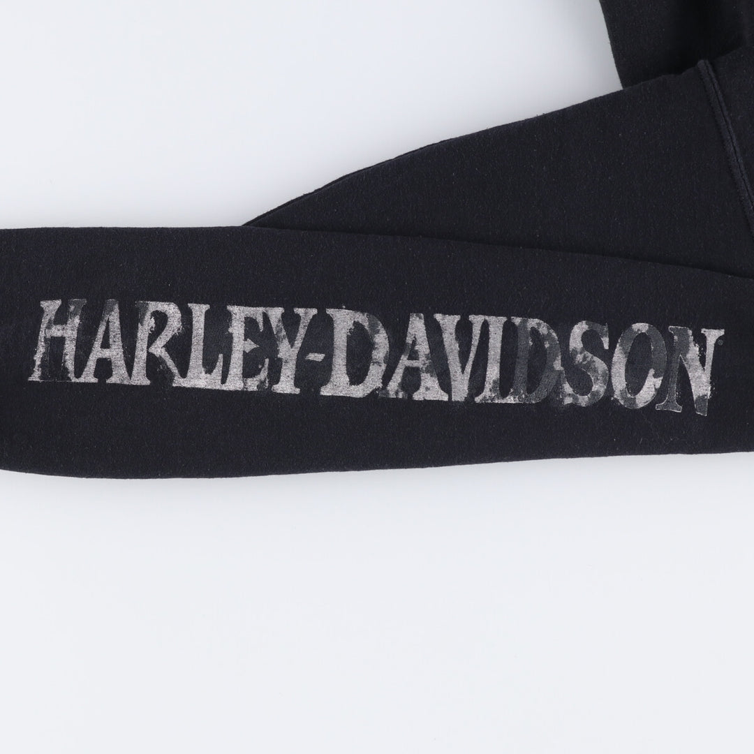 Harley-Davidson Sweatshirt Pullover Hoodie Men's XXL cotton black type Vintage Second Hand