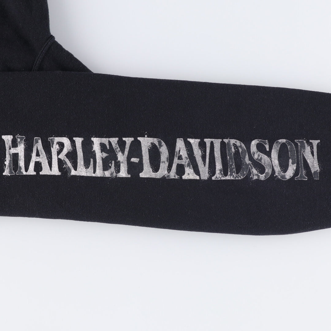 Harley-Davidson Sweatshirt Pullover Hoodie Men's XXL cotton black type Vintage Second Hand