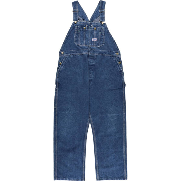 Vintage 1970'S Big Smith denim overalls, made in the USA, men's size W39. unclear blue type Vintage Second Hand