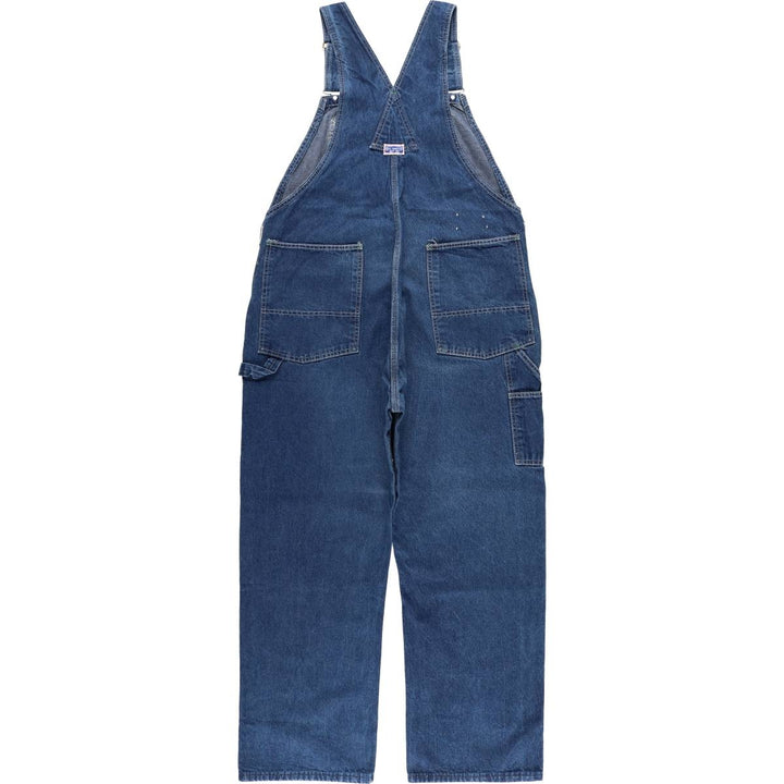 Vintage 1970'S Big Smith denim overalls, made in the USA, men's size W39. unclear blue type Vintage Second Hand