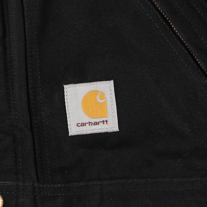 Oversized Carhartt double-knee duck overalls, men's size W46 unclear black type Vintage Second Hand