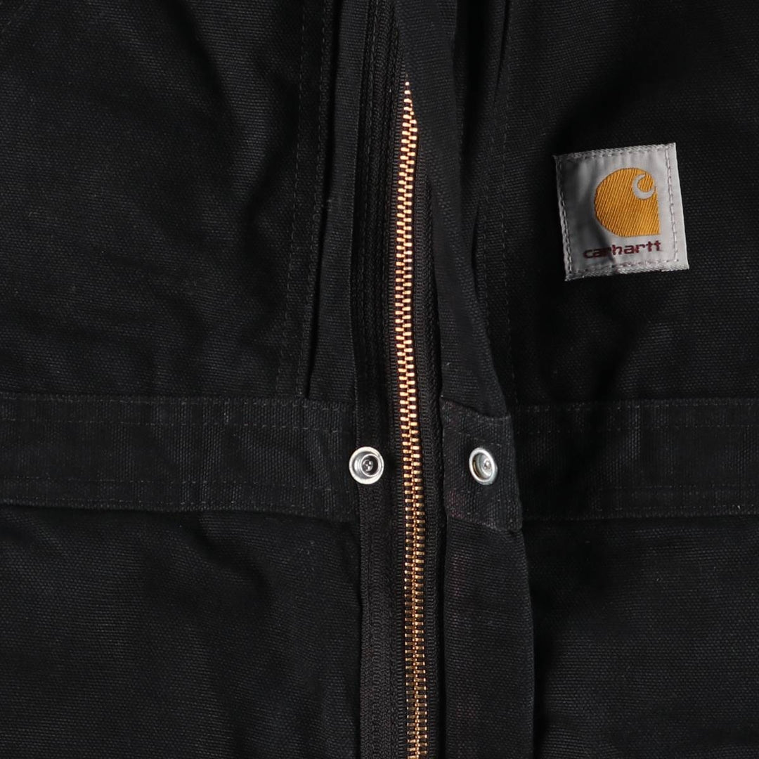 Oversized Carhartt double-knee duck overalls, men's size W46 unclear black type Vintage Second Hand