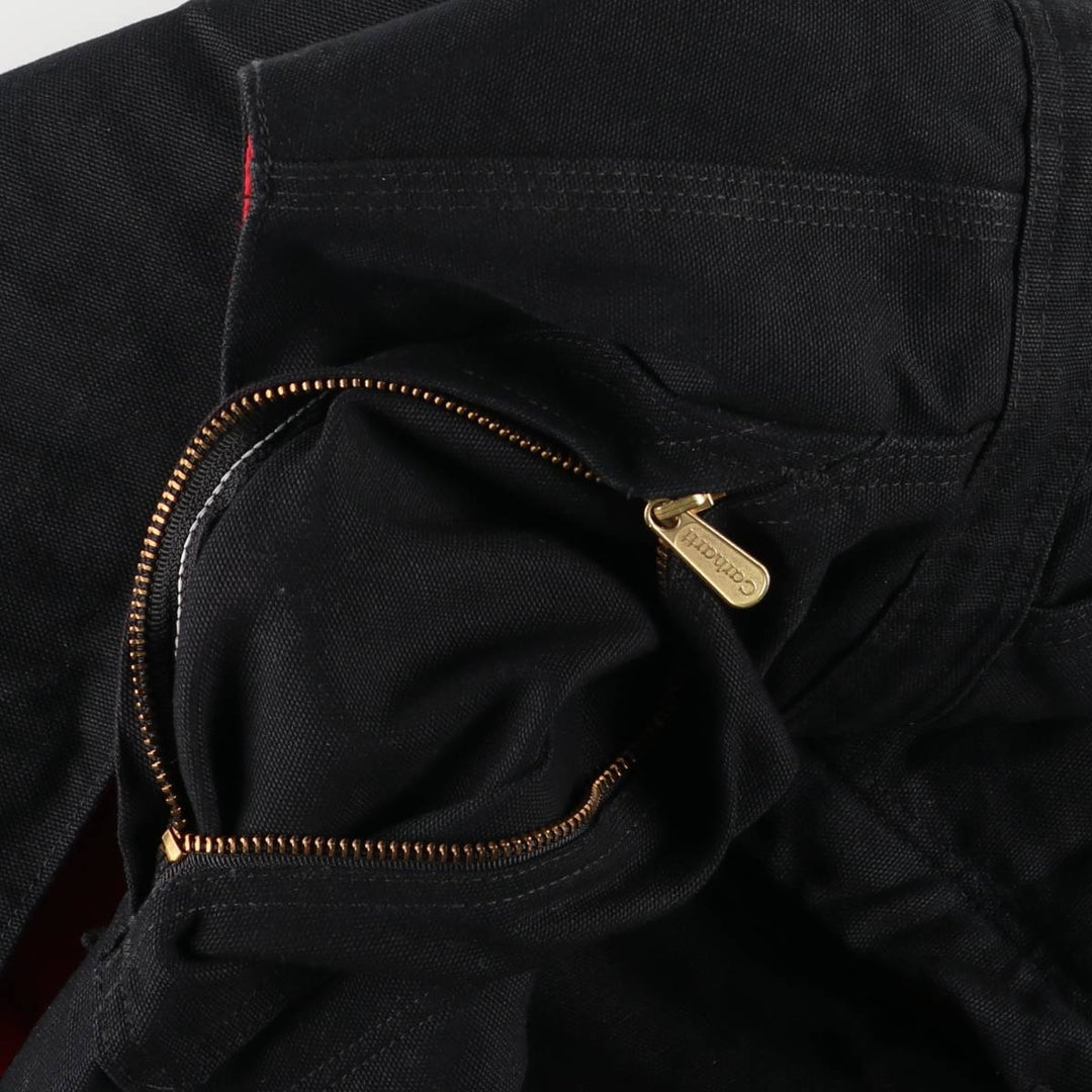 Oversized Carhartt double-knee duck overalls, men's size W46 unclear black type Vintage Second Hand