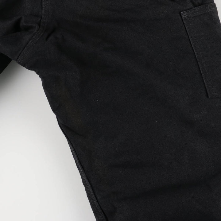 Oversized Carhartt double-knee duck overalls, men's size W46 unclear black type Vintage Second Hand