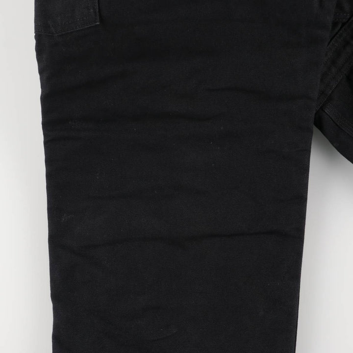 Oversized Carhartt double-knee duck overalls, men's size W46 unclear black type Vintage Second Hand