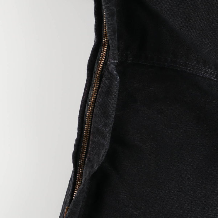 Oversized Carhartt double-knee duck overalls, men's size W47 unclear black type Vintage Second Hand