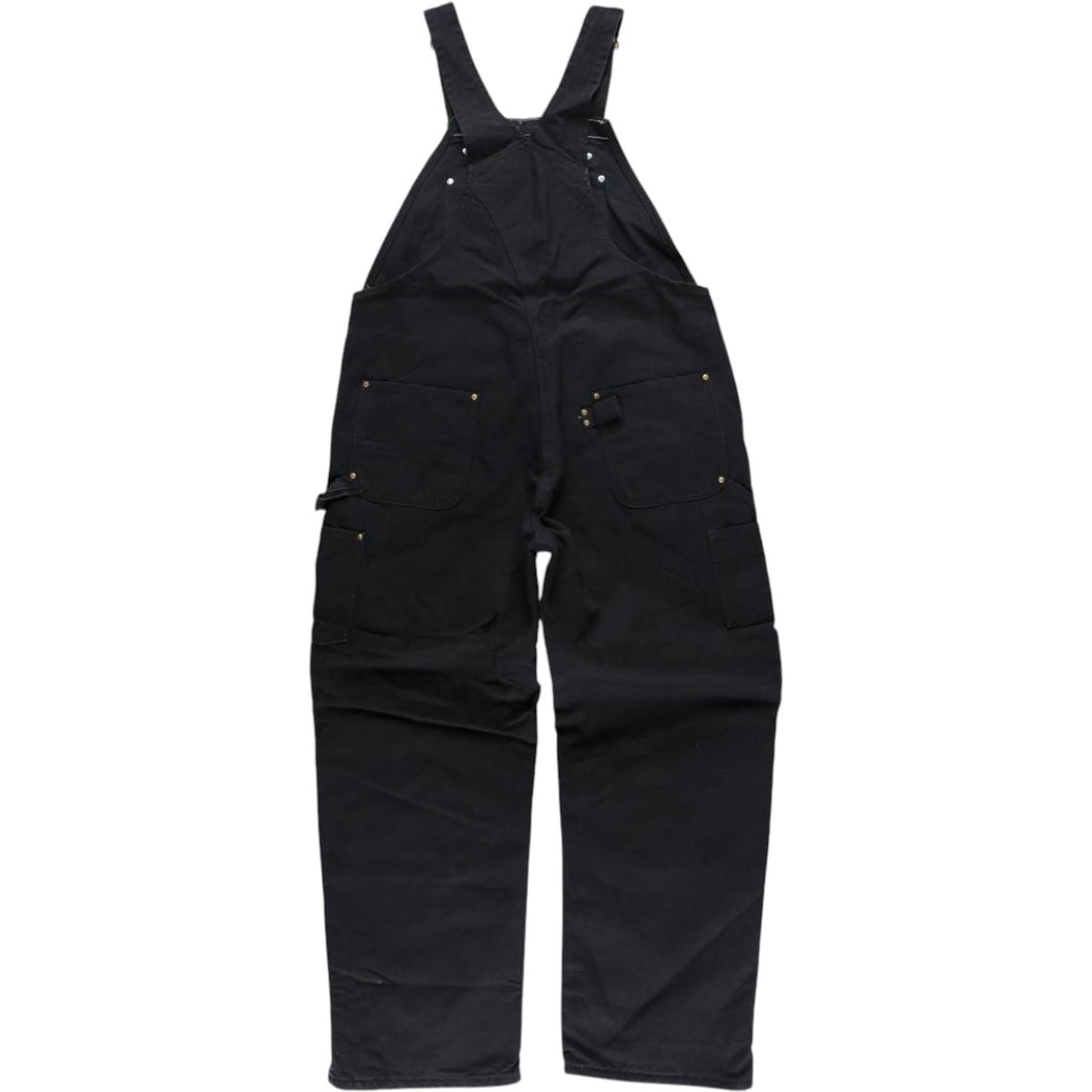 Oversized Carhartt double-knee duck overalls, men's size W50 cotton black type Vintage Second Hand