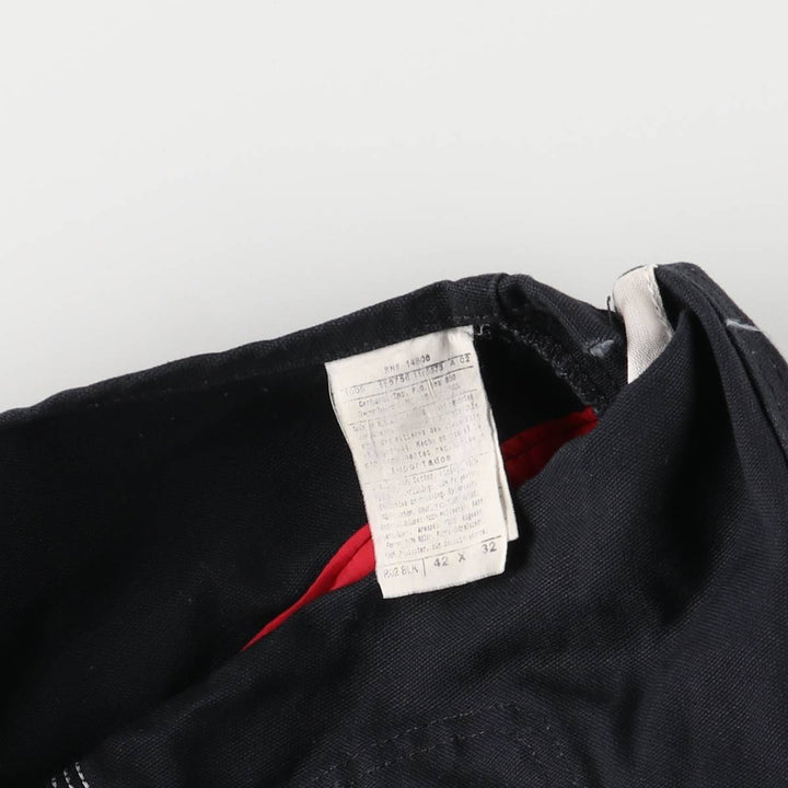 Oversized Carhartt double-knee duck overalls, men's size W50 cotton black type Vintage Second Hand