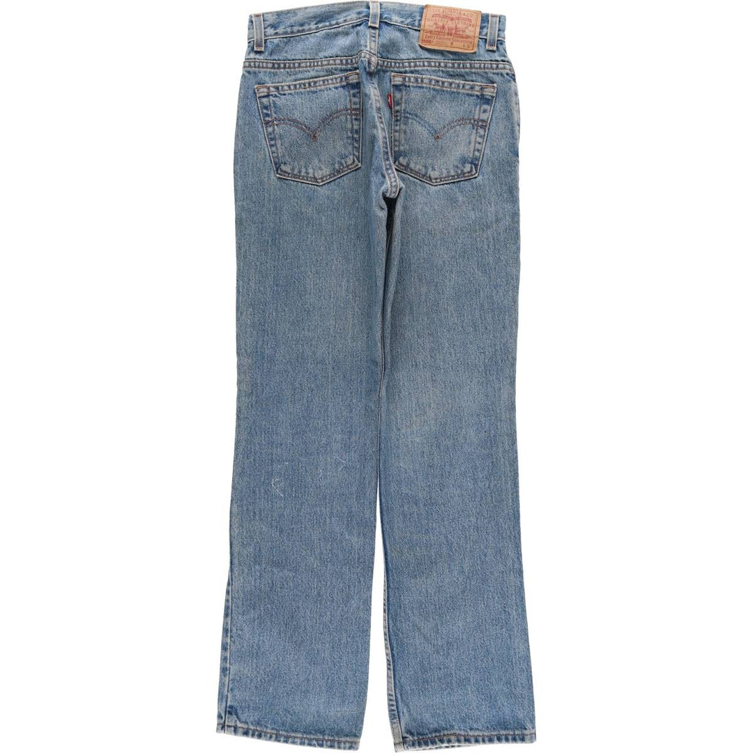 2000'S Levi's 505 Regular Fit Straight Leg Tapered Denim Pants, Made in USA, Women's Size L (W29) cotton blue type Vintage Second Hand