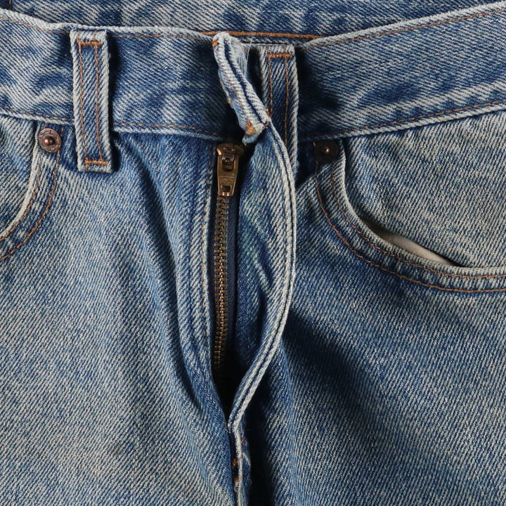 2000'S Levi's 505 Regular Fit Straight Leg Tapered Denim Pants, Made in USA, Women's Size L (W29) cotton blue type Vintage Second Hand