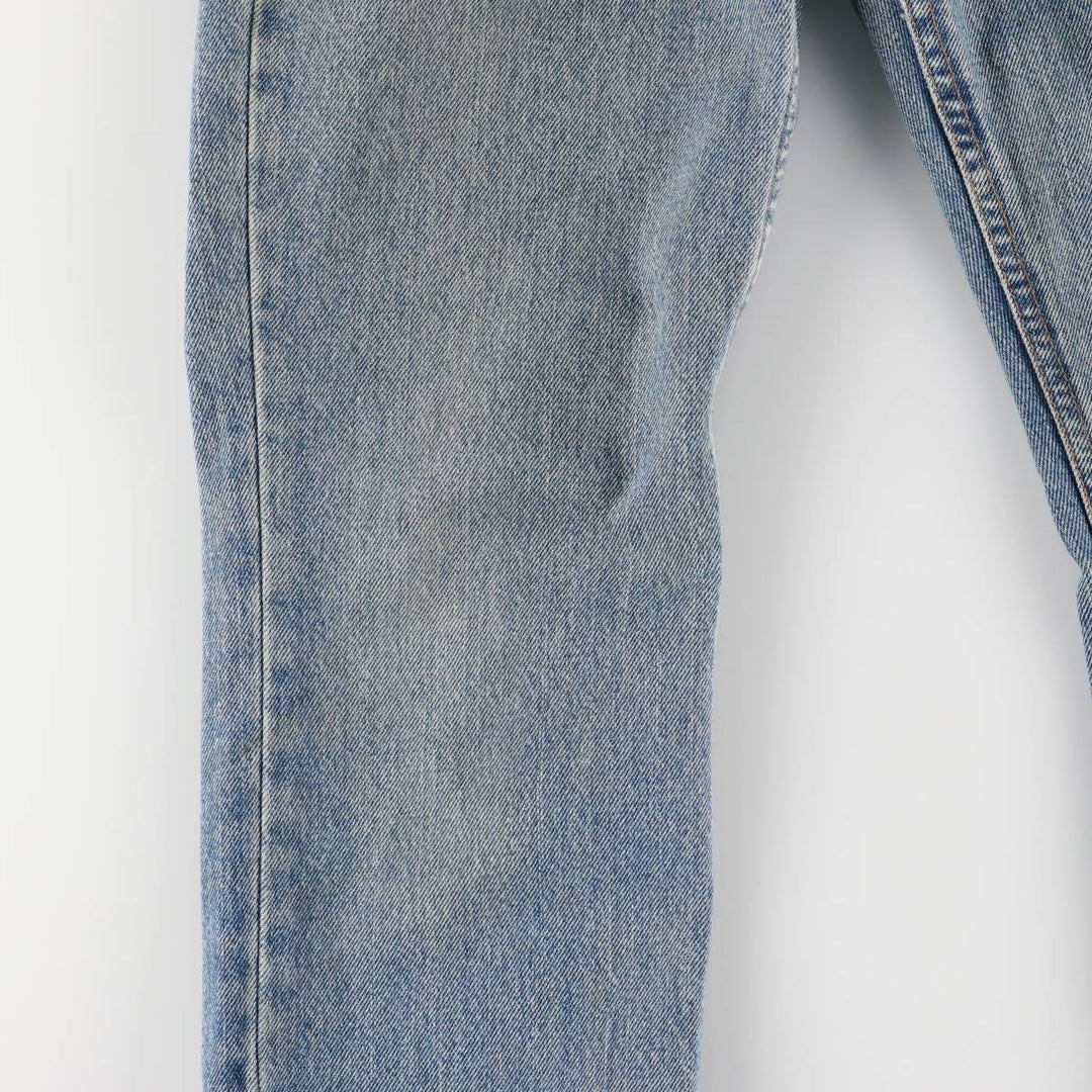 2000'S Levi's 505 Regular Fit Straight Leg Tapered Denim Pants, Made in USA, Women's Size L (W29) cotton blue type Vintage Second Hand