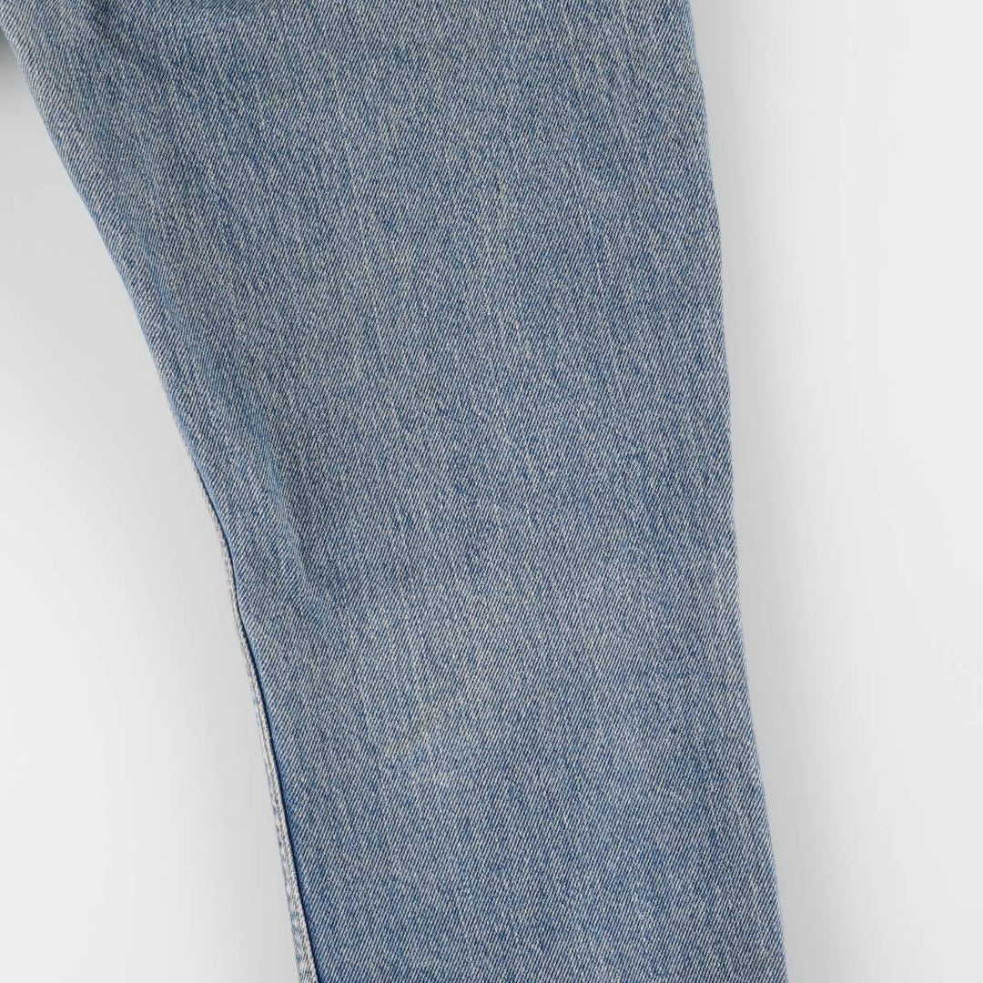 2000'S Levi's 505 Regular Fit Straight Leg Tapered Denim Pants, Made in USA, Women's Size L (W29) cotton blue type Vintage Second Hand