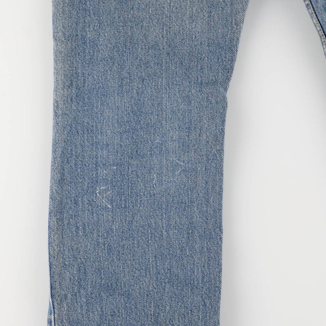 2000'S Levi's 505 Regular Fit Straight Leg Tapered Denim Pants, Made in USA, Women's Size L (W29) cotton blue type Vintage Second Hand