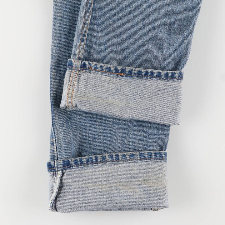 2000'S Levi's 505 Regular Fit Straight Leg Tapered Denim Pants, Made in USA, Women's Size L (W29) cotton blue type Vintage Second Hand