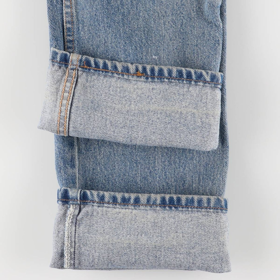 2000'S Levi's 505 Regular Fit Straight Leg Tapered Denim Pants, Made in USA, Women's Size L (W29) cotton blue type Vintage Second Hand