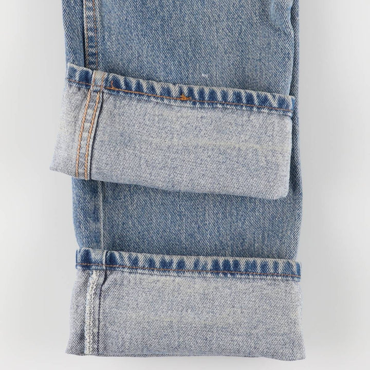 2000'S Levi's 505 Regular Fit Straight Leg Tapered Denim Pants, Made in USA, Women's Size L (W29) cotton blue type Vintage Second Hand