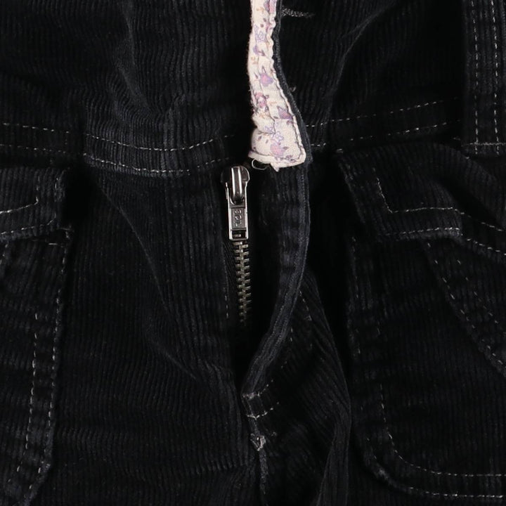 SO Flare Cut Corduroy Pants Women's XL (w31) cotton black type Vintage Second Hand