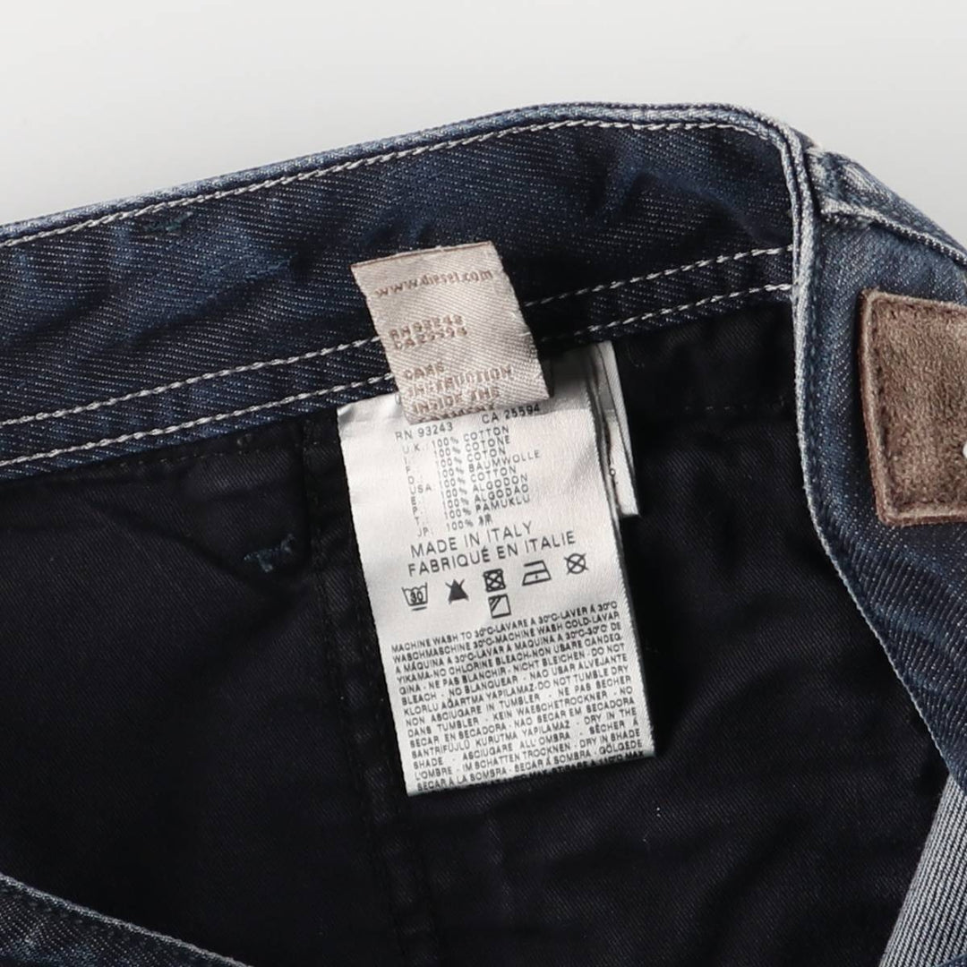 Diesel Reelack Straight Denim Pants, Made in Italy, Women's XL (W32) cotton blue type Vintage Second Hand