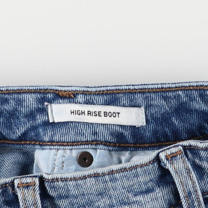 Wrangler Retro High Rise Boot, bootcut denim pants, women's size L (w28). cotton blue type Vintage Second Hand