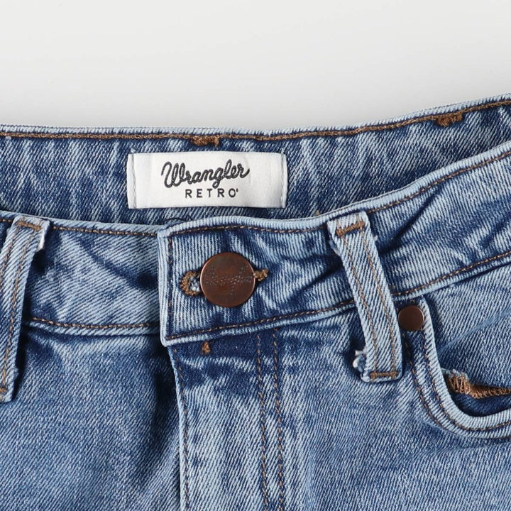 Wrangler Retro High Rise Boot, bootcut denim pants, women's size L (w28). cotton blue type Vintage Second Hand