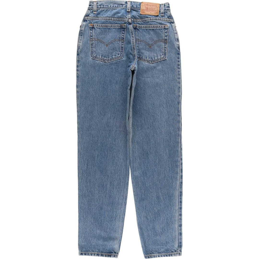 2000'S Levi's 550 Relaxed Fit Tapered Leg Denim Pants, Women's Size L (W29) cotton blue type Vintage Second Hand