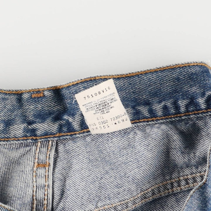 2000'S Levi's 550 Relaxed Fit Tapered Leg Denim Pants, Women's Size L (W29) cotton blue type Vintage Second Hand