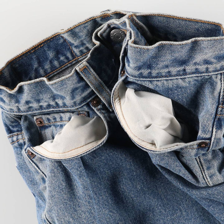 2000'S Levi's 550 Relaxed Fit Tapered Leg Denim Pants, Women's Size L (W29) cotton blue type Vintage Second Hand