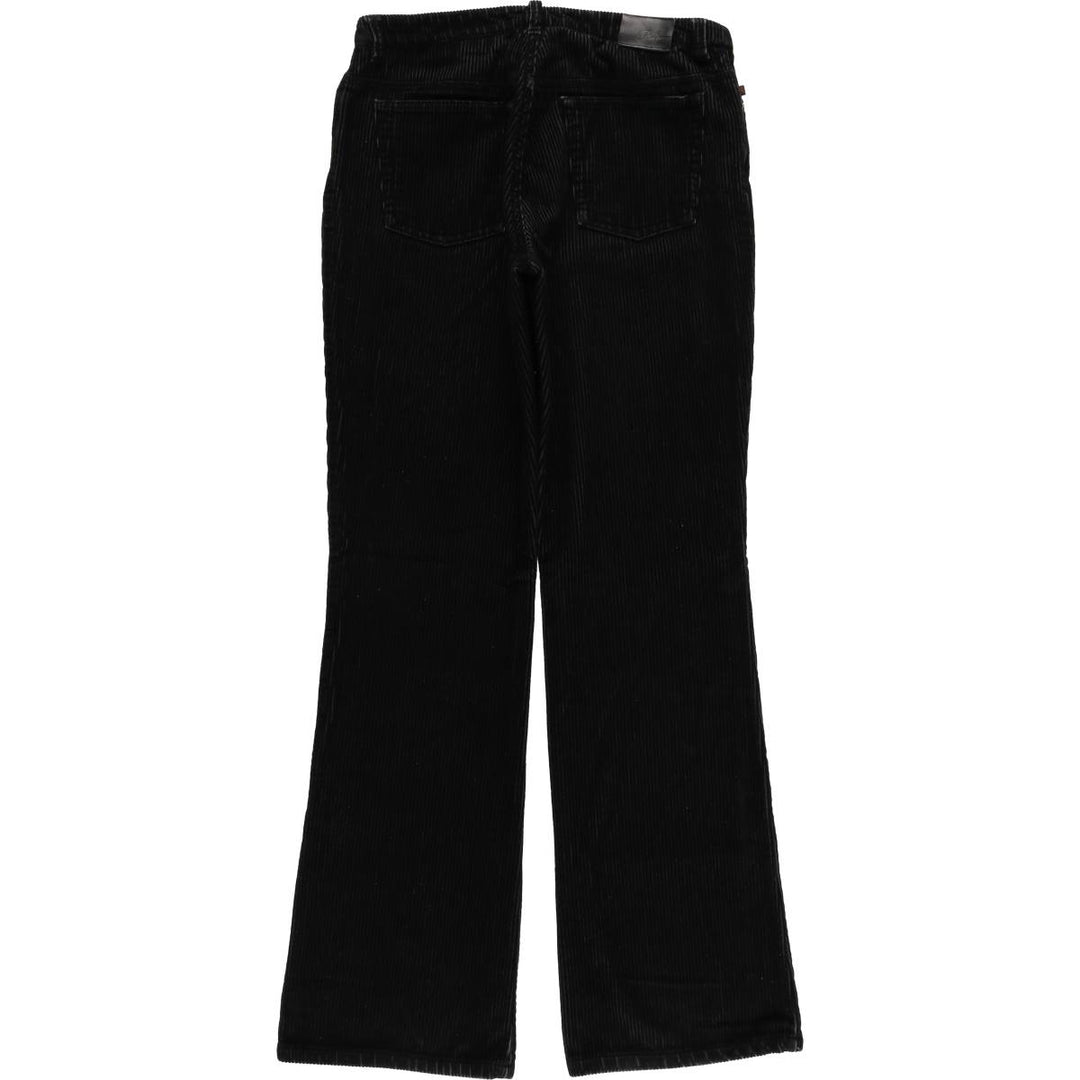 Ralph Lauren RALPH Flare Cut Corduroy Pants Women's XL (W31) cotton black type Vintage Second Hand
