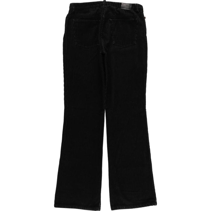 Ralph Lauren RALPH Flare Cut Corduroy Pants Women's XL (W31) cotton black type Vintage Second Hand