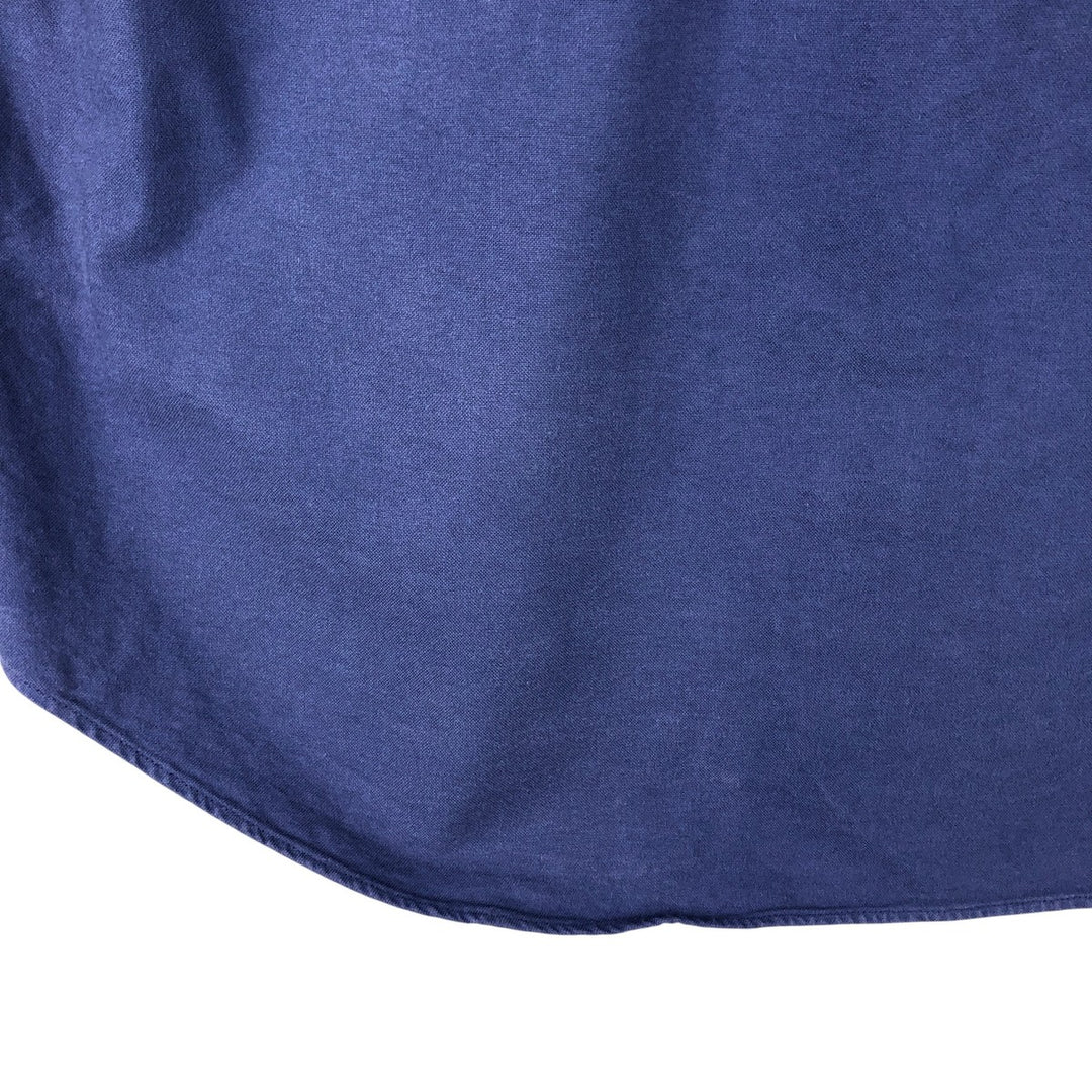 Ralph Lauren short sleeve button down shirt, men's size M cotton Navy blue Vintage Second Hand