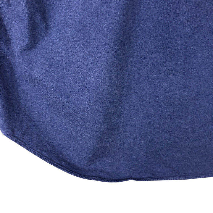 Ralph Lauren short sleeve button down shirt, men's size M cotton Navy blue Vintage Second Hand
