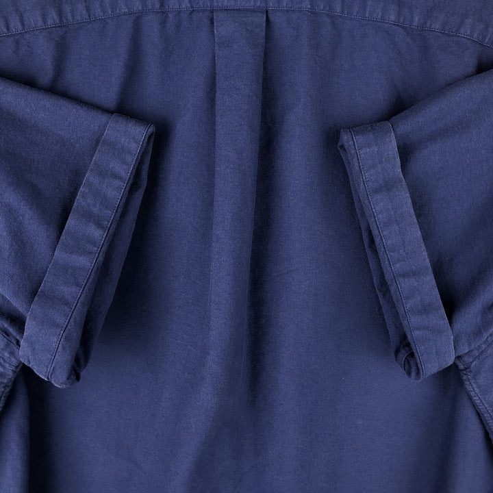 Ralph Lauren short sleeve button down shirt, men's size M cotton Navy blue Vintage Second Hand
