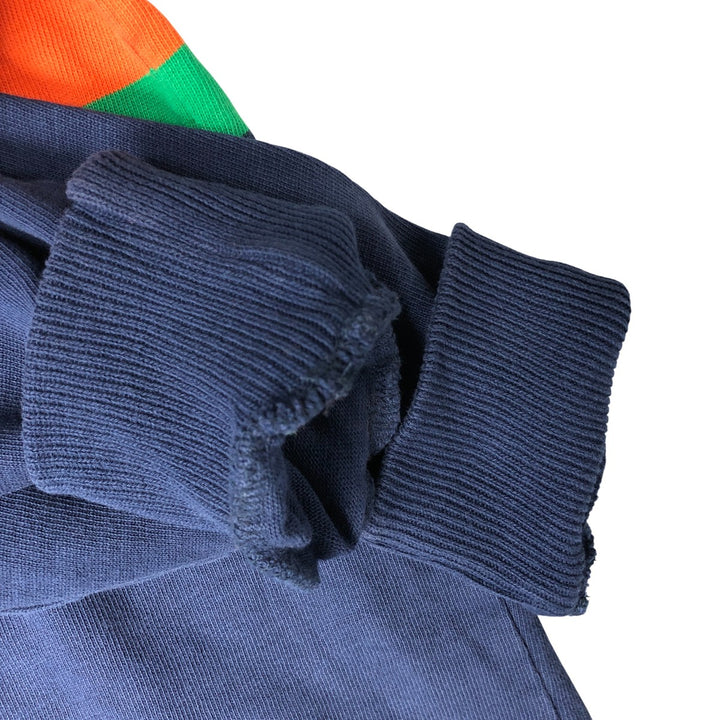Ralph Lauren POLO by Ralph Lauren Classic Fit Striped Pattern Long Sleeve Rugby Shirt, Men's Size L cotton navy blue type Vintage Second Hand