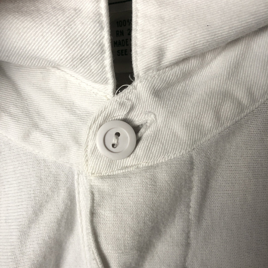 Vintage 90'S IZOD Striped Long Sleeve Rugby Shirt, Made in Thailand, Men's Size L cotton white type Vintage Second Hand