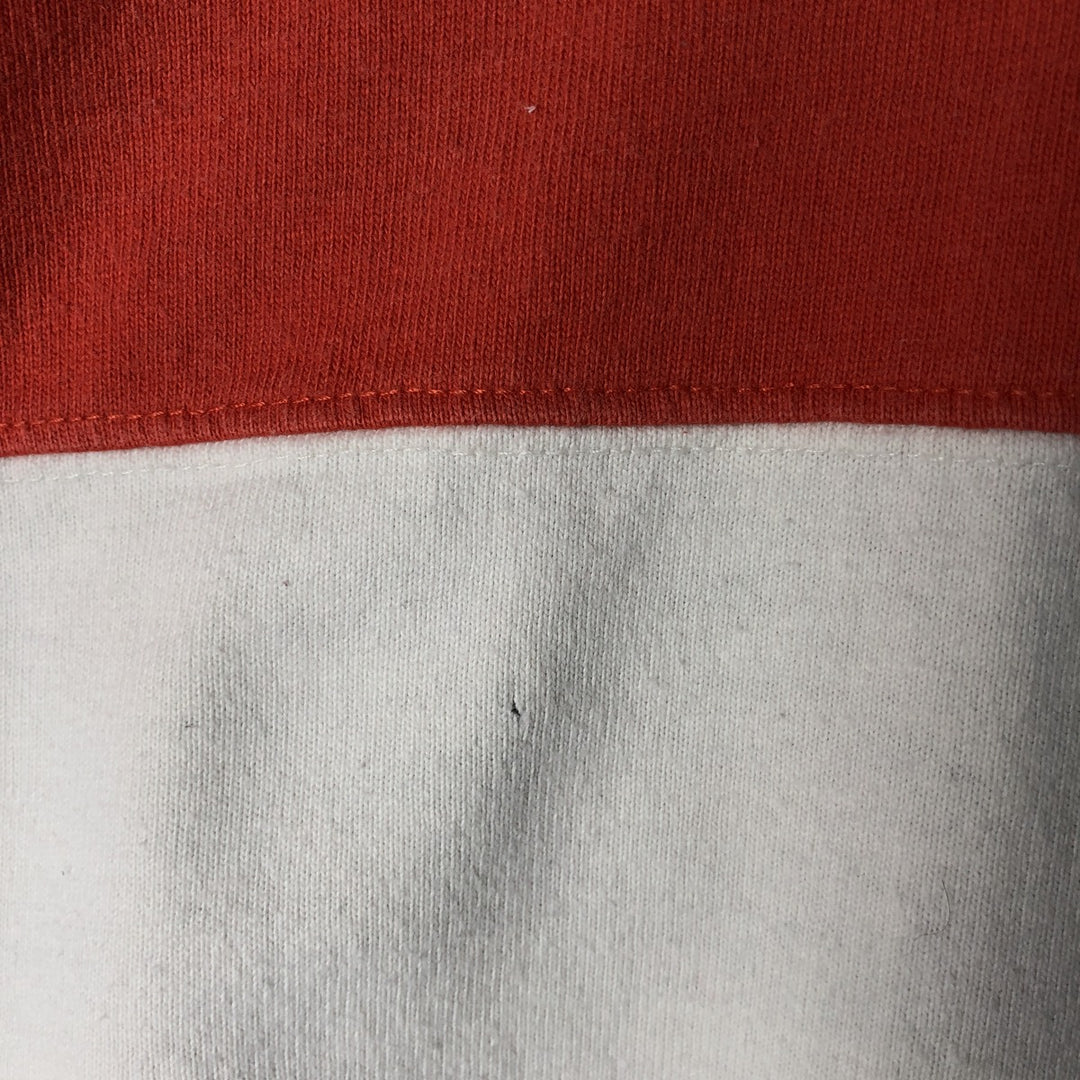 90'S GAP Old Gap Border Pattern Long Sleeve Rugby Shirt Men's M Size Vintage cotton white type Vintage Second Hand