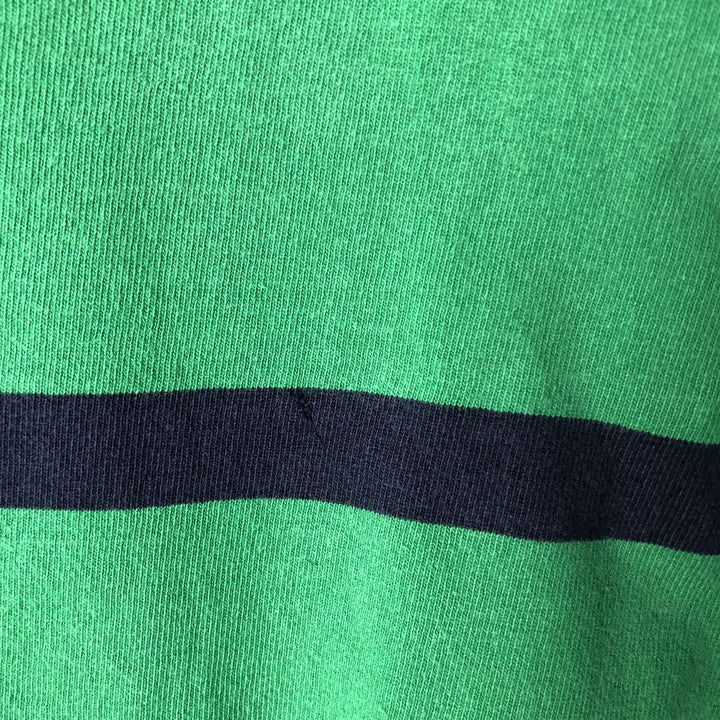 Ralph Lauren POLO by Ralph Lauren Striped Pattern Long Sleeve Rugby Shirt Men's XL cotton green type Vintage Second Hand